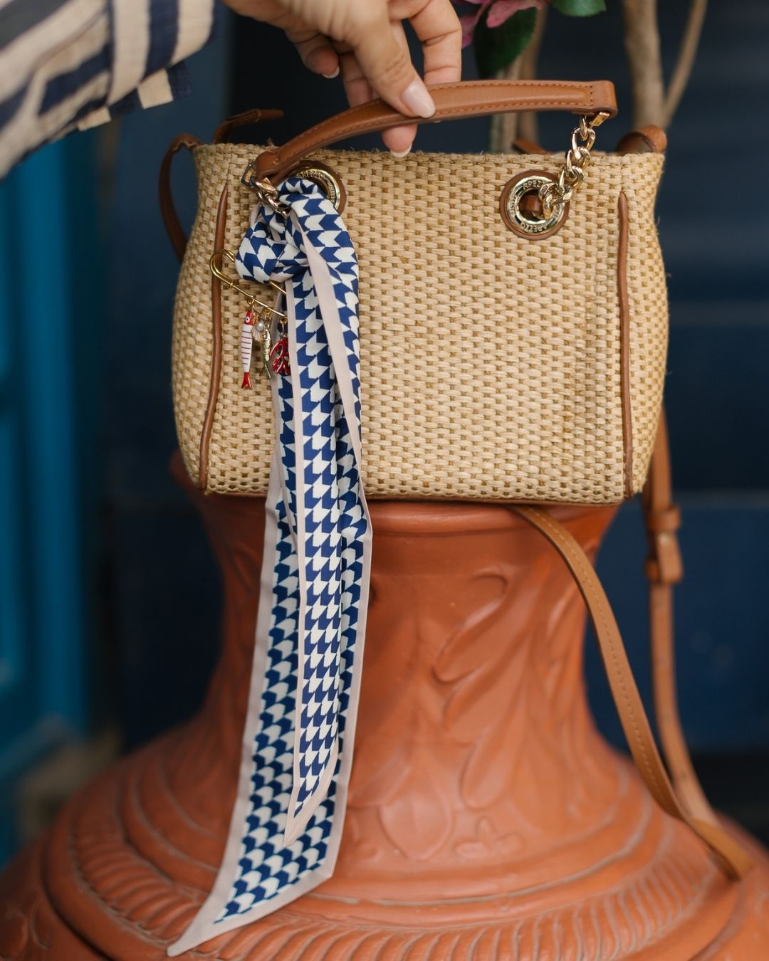 Charm Navy Peixinhos